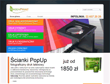 Tablet Screenshot of green-print.pl
